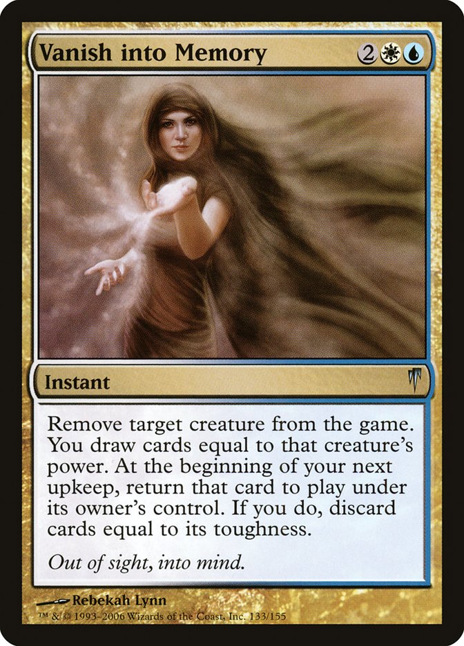 Vanish into Memory [Coldsnap] MTG Single Magic: The Gathering | Red Claw Gaming