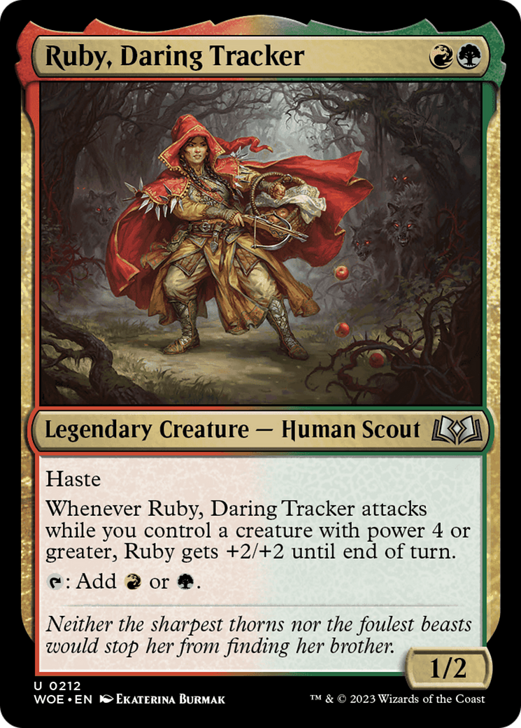 Ruby, Daring Tracker [Wilds of Eldraine] MTG Single Magic: The Gathering    | Red Claw Gaming