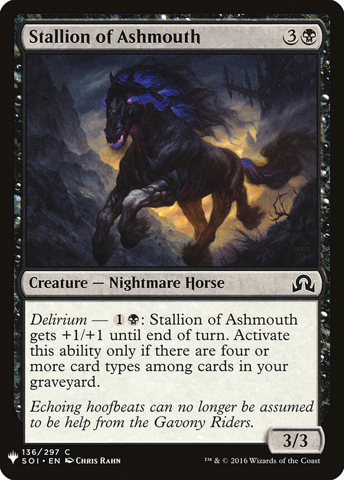 Stallion of Ashmouth [Mystery Booster] MTG Single Magic: The Gathering | Red Claw Gaming