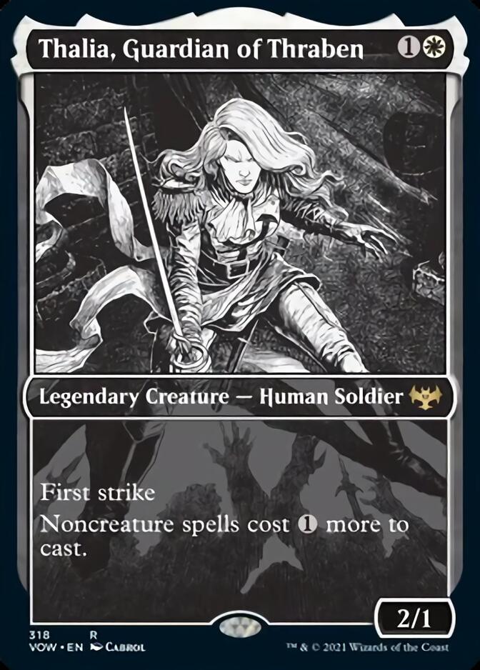 Thalia, Guardian of Thraben (Showcase Eternal Night) [Innistrad: Crimson Vow] MTG Single Magic: The Gathering | Red Claw Gaming