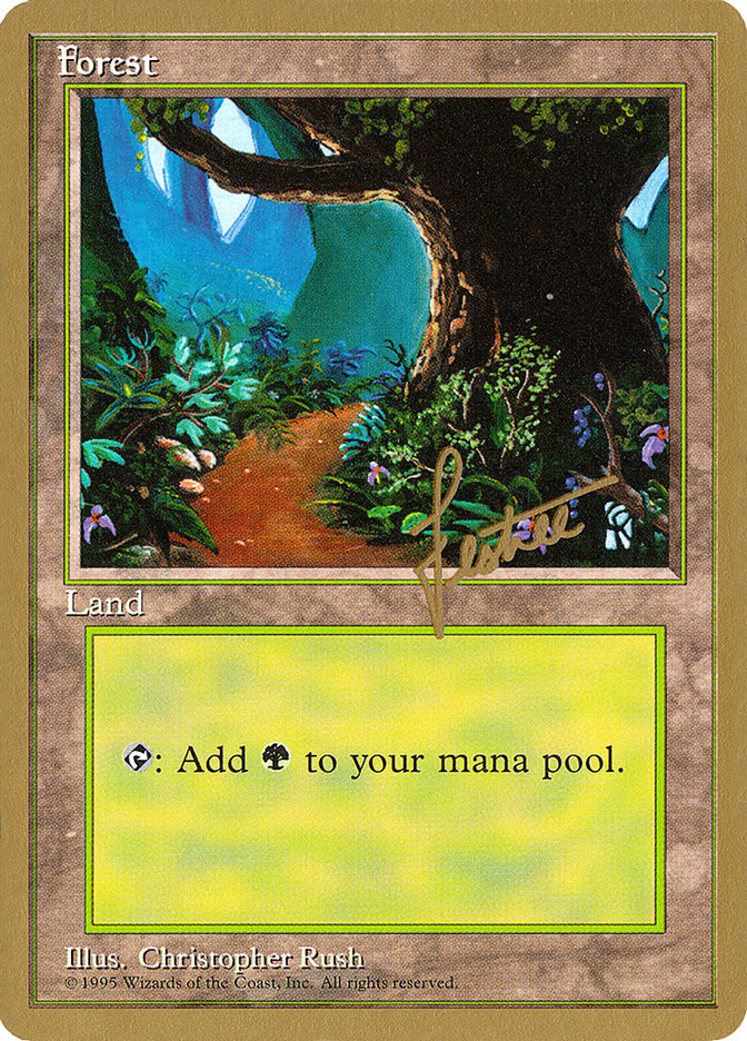 Forest (bl376) (Bertrand Lestree) [Pro Tour Collector Set] MTG Single Magic: The Gathering | Red Claw Gaming
