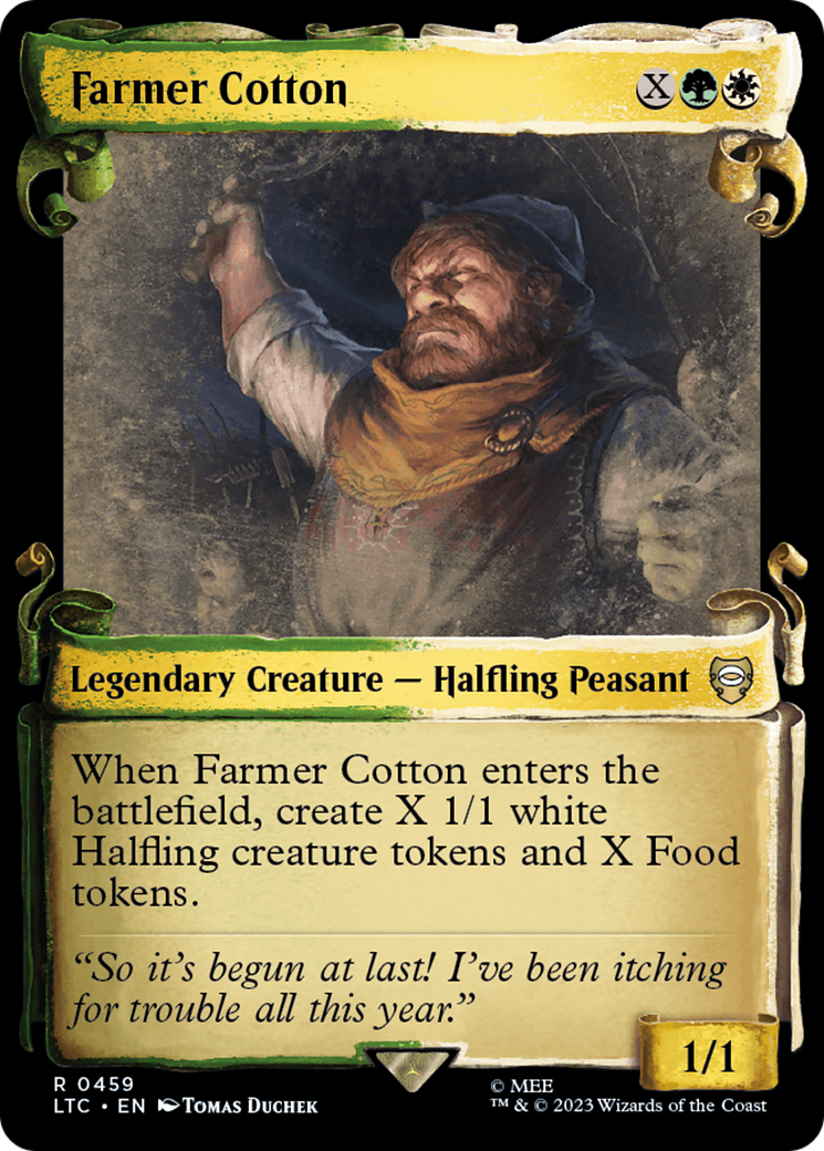 Farmer Cotton [The Lord of the Rings: Tales of Middle-Earth Commander Showcase Scrolls] MTG Single Magic: The Gathering | Red Claw Gaming