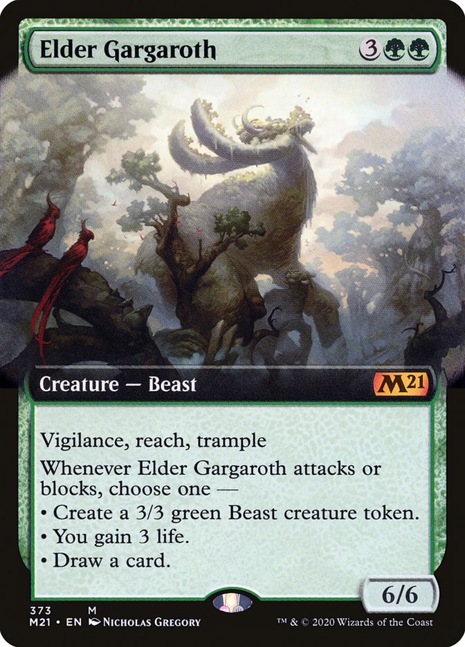 Elder Gargaroth (Extended Art) [Core Set 2021] MTG Single Magic: The Gathering | Red Claw Gaming