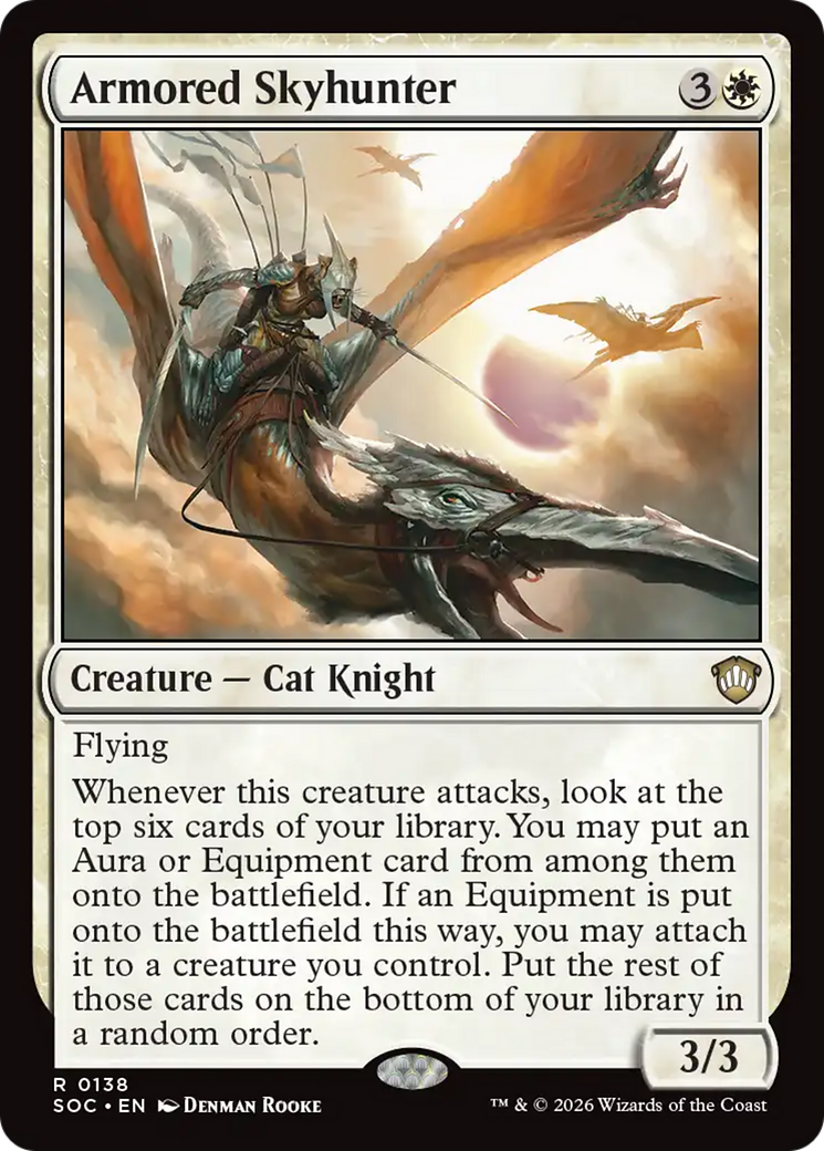 Armored Skyhunter [Secrets of Strixhaven Commander] MTG Single Magic: The Gathering | Red Claw Gaming