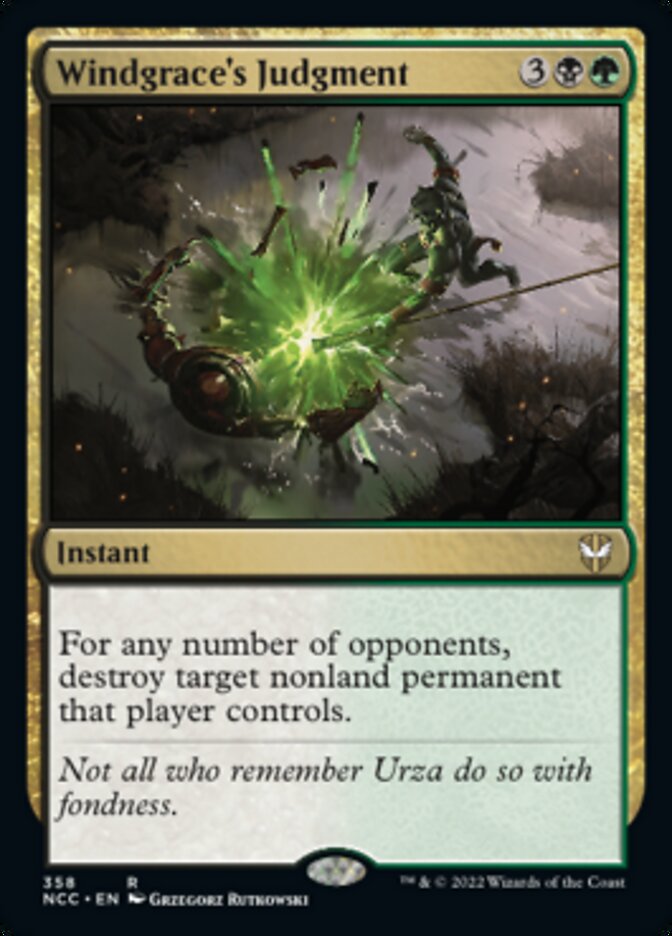Windgrace's Judgment [Streets of New Capenna Commander] MTG Single Magic: The Gathering | Red Claw Gaming