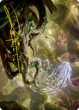 Emergent Sequence Art Card (Gold-Stamped Signature) [Strixhaven: School of Mages Art Series] MTG Single Magic: The Gathering | Red Claw Gaming