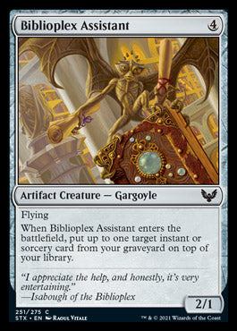 Biblioplex Assistant [Strixhaven: School of Mages] MTG Single Magic: The Gathering | Red Claw Gaming