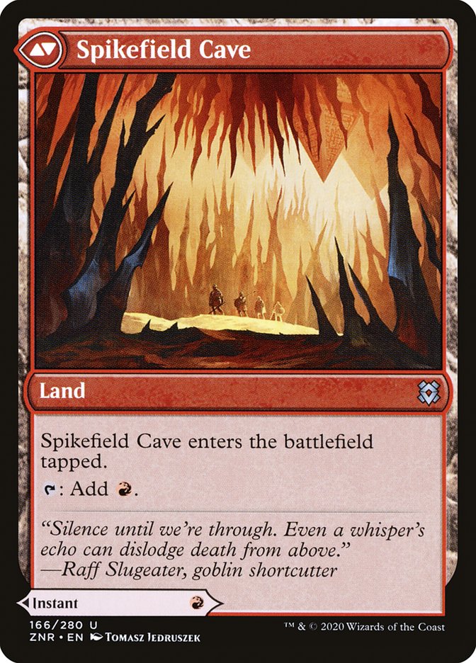 Spikefield Hazard // Spikefield Cave [Zendikar Rising] MTG Single Magic: The Gathering | Red Claw Gaming