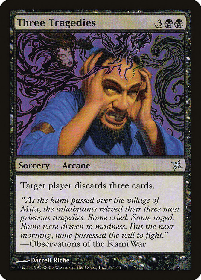 Three Tragedies [Betrayers of Kamigawa] MTG Single Magic: The Gathering | Red Claw Gaming