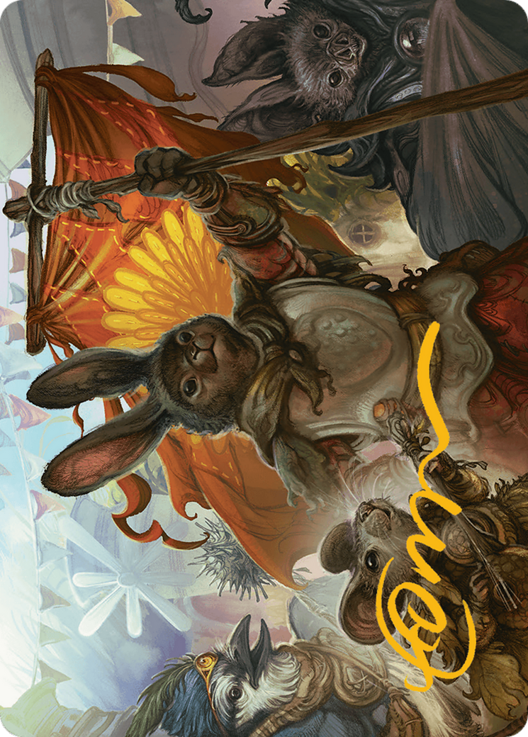 Valley Questcaller 2 Art Card (Gold-Stamped Signature) [Bloomburrow Art Series] MTG Single Magic: The Gathering    | Red Claw Gaming