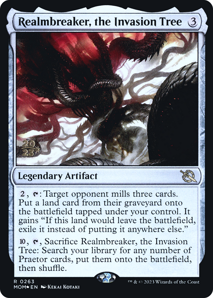 Realmbreaker, the Invasion Tree [March of the Machine Prerelease Promos] MTG Single Magic: The Gathering    | Red Claw Gaming
