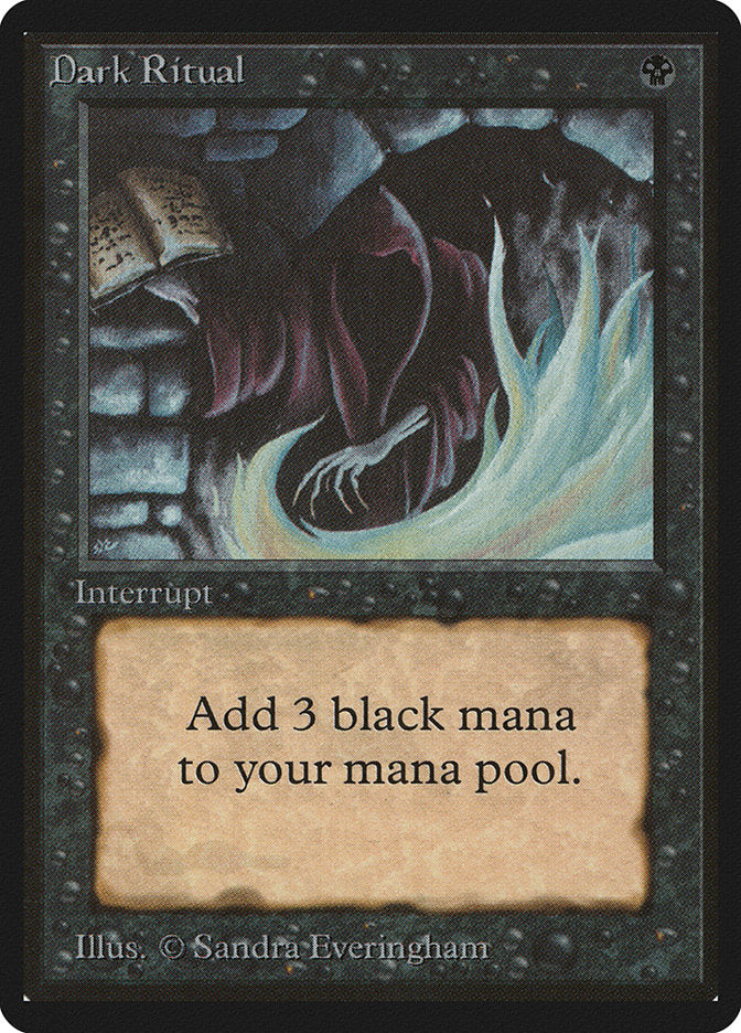 Dark Ritual [Beta Edition] MTG Single Magic: The Gathering | Red Claw Gaming