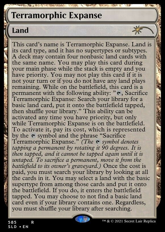 Terramorphic Expanse (Full Text) [Secret Lair Drop Promos] MTG Single Magic: The Gathering | Red Claw Gaming