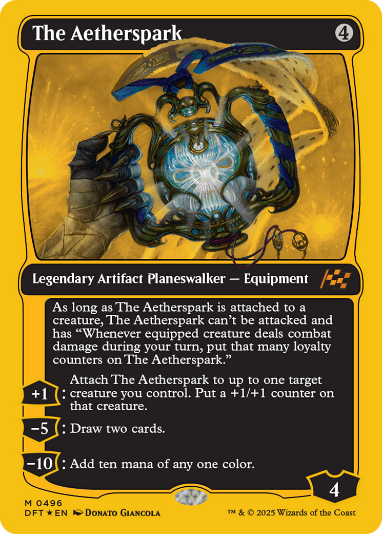 The Aetherspark (First-Place Foil) [Aetherdrift] MTG Single Magic: The Gathering | Red Claw Gaming