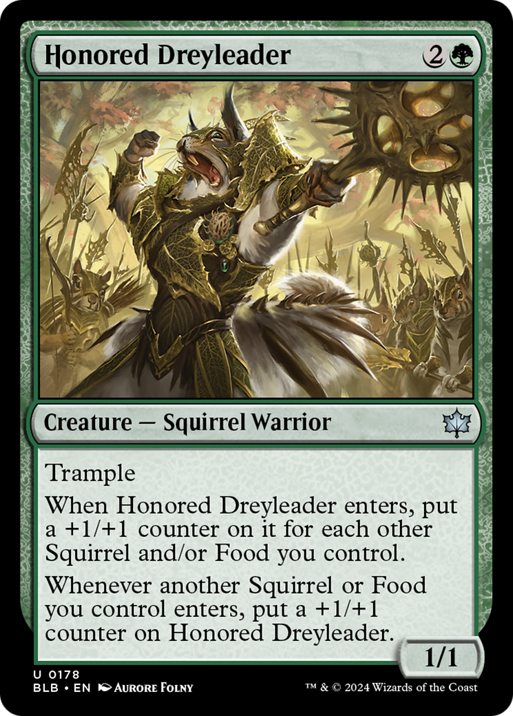Honored Dreyleader [Bloomburrow] MTG Single Magic: The Gathering | Red Claw Gaming