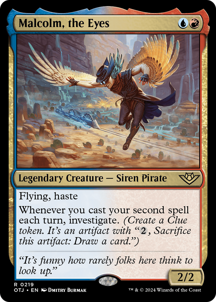 Malcolm, the Eyes [Outlaws of Thunder Junction] MTG Single Magic: The Gathering | Red Claw Gaming