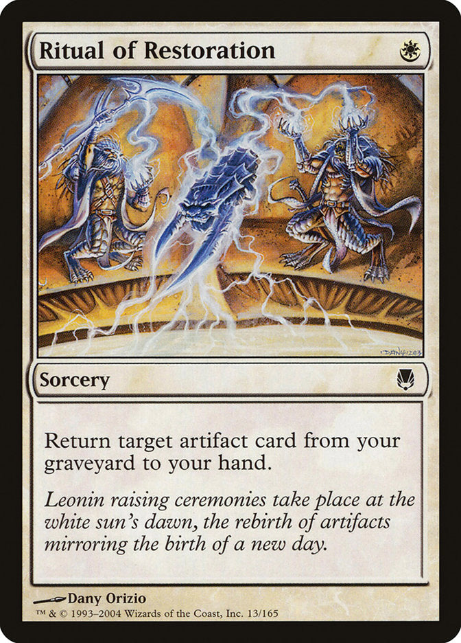 Ritual of Restoration [Darksteel] MTG Single Magic: The Gathering | Red Claw Gaming