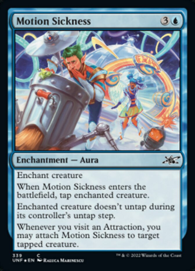 Motion Sickness (Galaxy Foil) [Unfinity] MTG Single Magic: The Gathering    | Red Claw Gaming