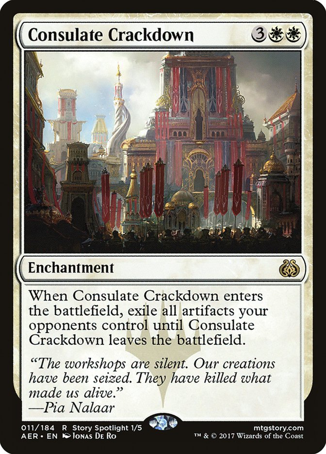 Consulate Crackdown [Aether Revolt] MTG Single Magic: The Gathering | Red Claw Gaming
