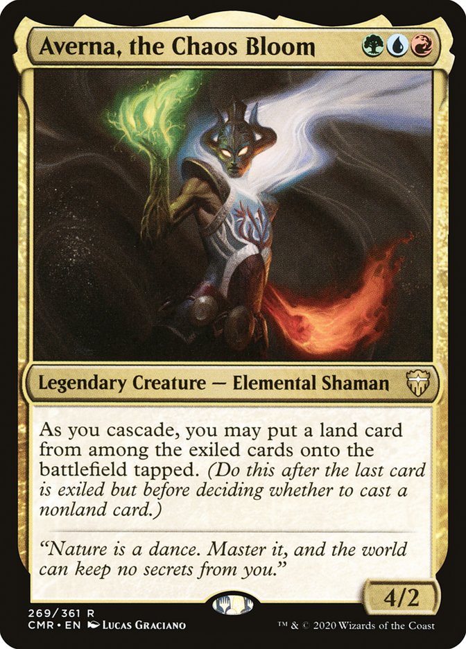 Averna, the Chaos Bloom [Commander Legends] MTG Single Magic: The Gathering | Red Claw Gaming