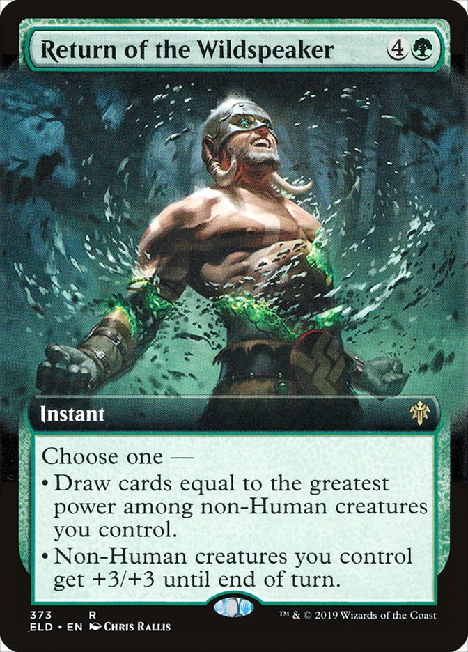 Return of the Wildspeaker (Extended Art) [Throne of Eldraine] MTG Single Magic: The Gathering | Red Claw Gaming