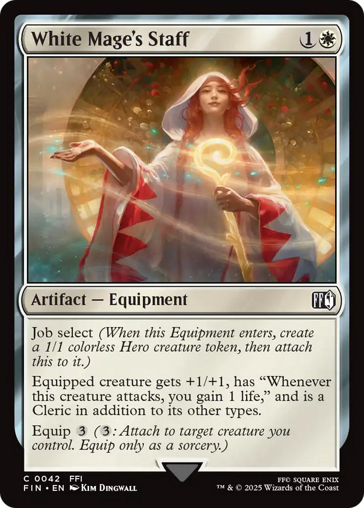 White Mage's Staff [FINAL FANTASY] MTG Single Magic: The Gathering | Red Claw Gaming