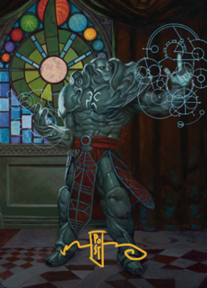 Karn, Living Legacy Art Card 2 (Gold-Stamped Signature) [Dominaria United Art Series] MTG Single Magic: The Gathering | Red Claw Gaming