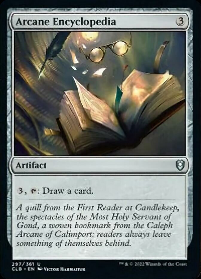 Arcane Encyclopedia [Commander Legends: Battle for Baldur's Gate] MTG Single Magic: The Gathering | Red Claw Gaming