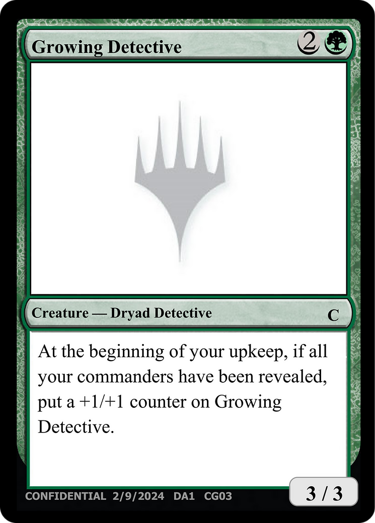 Growing Detective [Unknown Event] MTG Single Magic: The Gathering | Red Claw Gaming