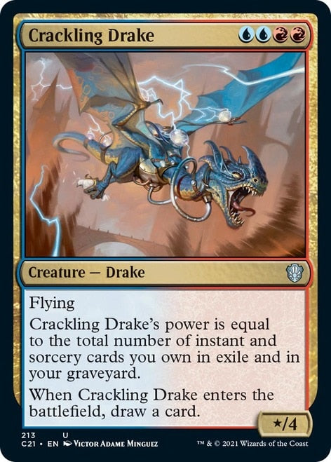Crackling Drake [Commander 2021] MTG Single Magic: The Gathering | Red Claw Gaming