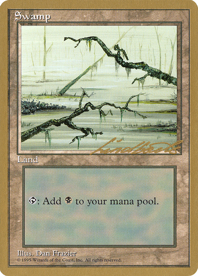 Swamp (ll371) (Leon Lindback) [Pro Tour Collector Set] MTG Single Magic: The Gathering | Red Claw Gaming