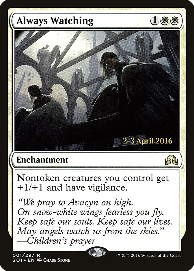 Always Watching [Shadows over Innistrad Prerelease Promos] MTG Single Magic: The Gathering | Red Claw Gaming