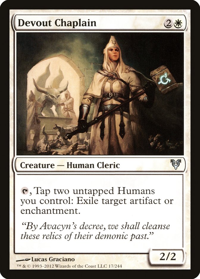 Devout Chaplain [Avacyn Restored] MTG Single Magic: The Gathering | Red Claw Gaming