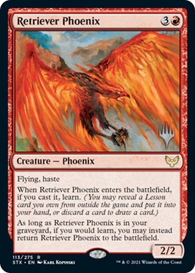 Retriever Phoenix (Promo Pack) [Strixhaven: School of Mages Promos] MTG Single Magic: The Gathering | Red Claw Gaming