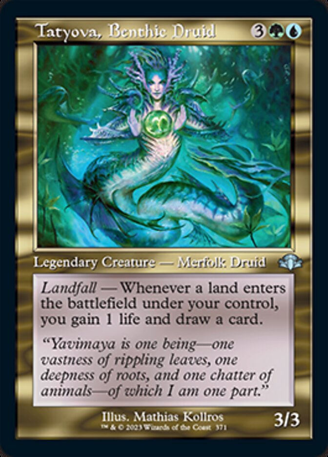 Tatyova, Benthic Druid (Retro) [Dominaria Remastered] MTG Single Magic: The Gathering | Red Claw Gaming