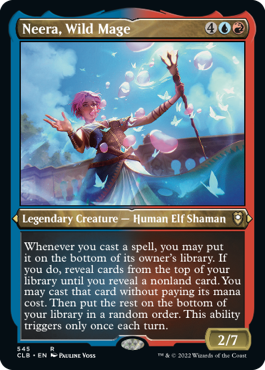 Neera, Wild Mage (Foil Etched) [Commander Legends: Battle for Baldur's Gate] MTG Single Magic: The Gathering | Red Claw Gaming