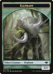 Illusion (005) // Elephant (012) Double-Sided Token [Modern Horizons Tokens] MTG Single Magic: The Gathering | Red Claw Gaming