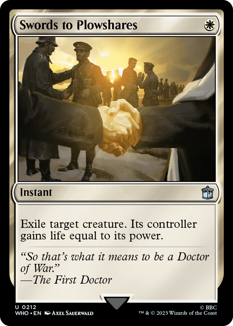 Swords to Plowshares [Doctor Who] MTG Single Magic: The Gathering | Red Claw Gaming