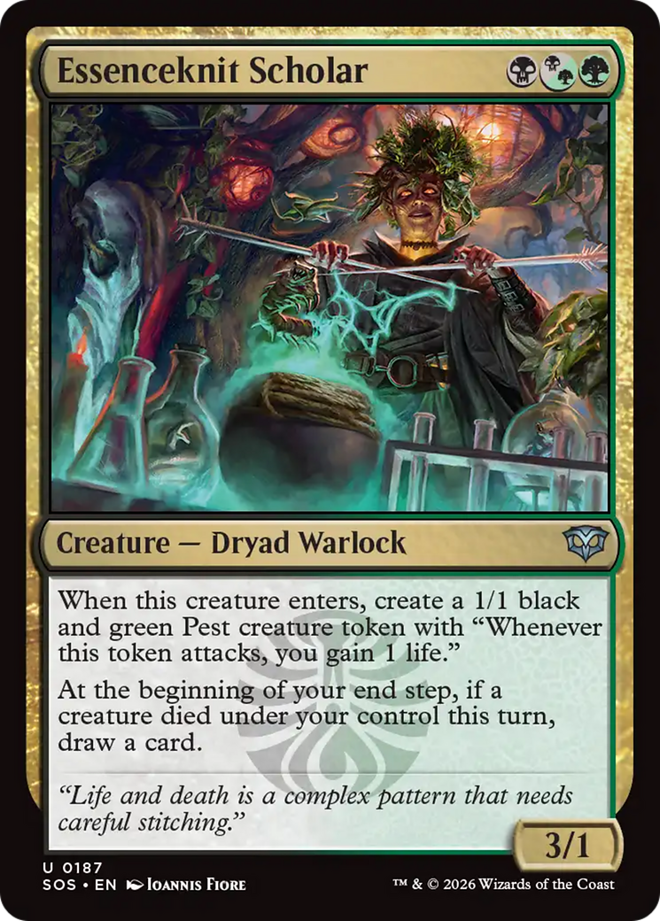 Essenceknit Scholar [Secrets of Strixhaven] MTG Single Magic: The Gathering | Red Claw Gaming