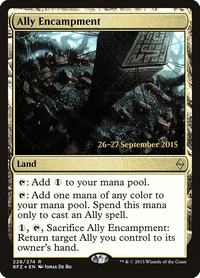 Ally Encampment [Battle for Zendikar Prerelease Promos] MTG Single Magic: The Gathering | Red Claw Gaming