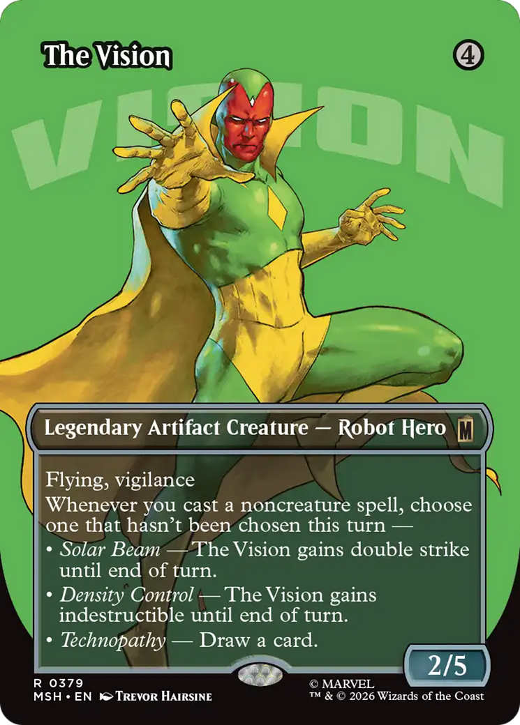 The Vision (Borderless) [Marvel Super Heroes] | Red Claw Gaming