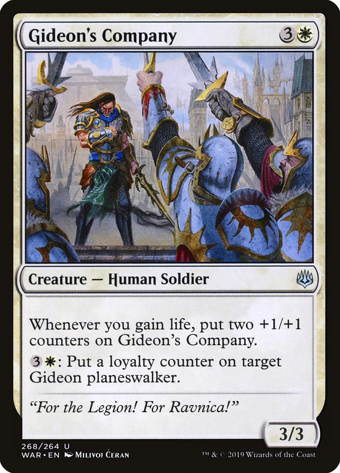 Gideon's Company [War of the Spark] MTG Single Magic: The Gathering | Red Claw Gaming