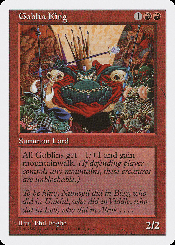 Goblin King [Fifth Edition] MTG Single Magic: The Gathering | Red Claw Gaming