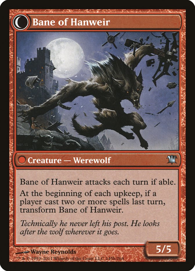 Hanweir Watchkeep // Bane of Hanweir [Innistrad] MTG Single Magic: The Gathering | Red Claw Gaming