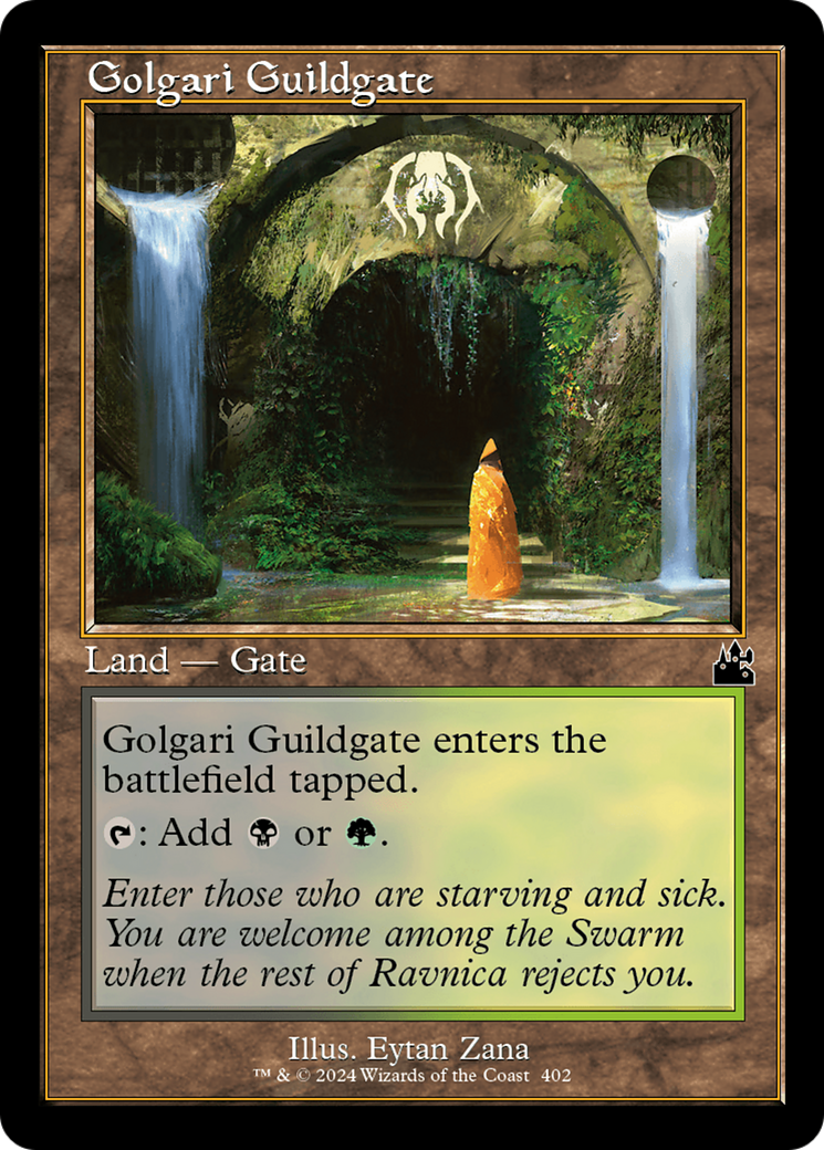 Golgari Guildgate (Retro Frame) [Ravnica Remastered] MTG Single Magic: The Gathering | Red Claw Gaming