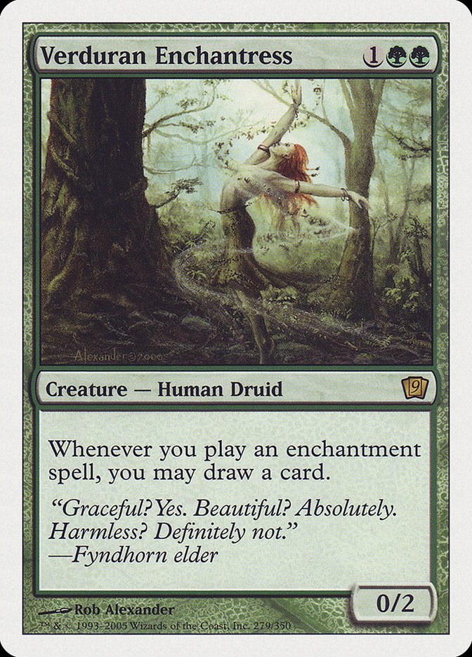 Verduran Enchantress [Ninth Edition] MTG Single Magic: The Gathering | Red Claw Gaming