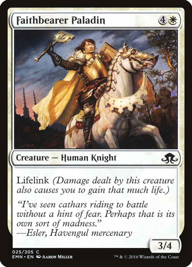Faithbearer Paladin [Eldritch Moon] MTG Single Magic: The Gathering | Red Claw Gaming