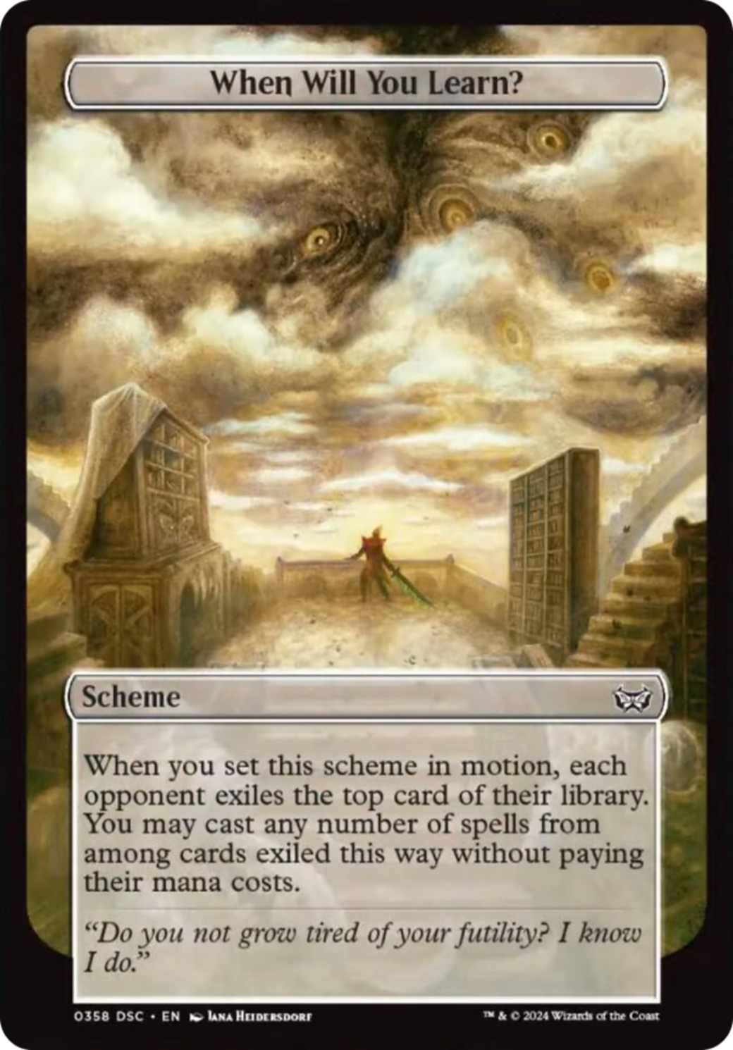 When Will You Learn? (Full Art) [Duskmourn: Archenemy] MTG Single Magic: The Gathering | Red Claw Gaming