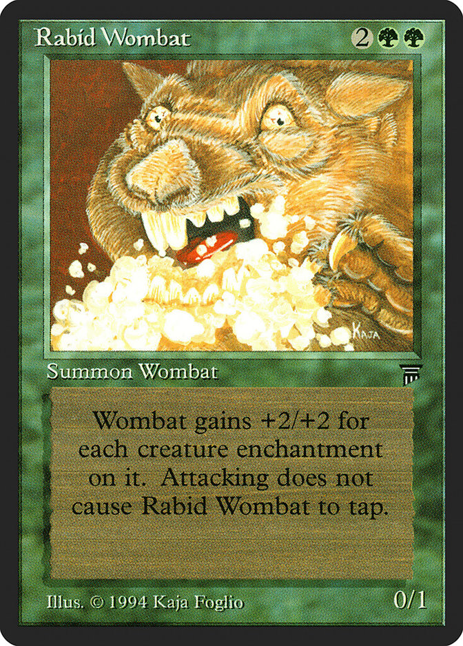 Rabid Wombat [Legends] MTG Single Magic: The Gathering | Red Claw Gaming