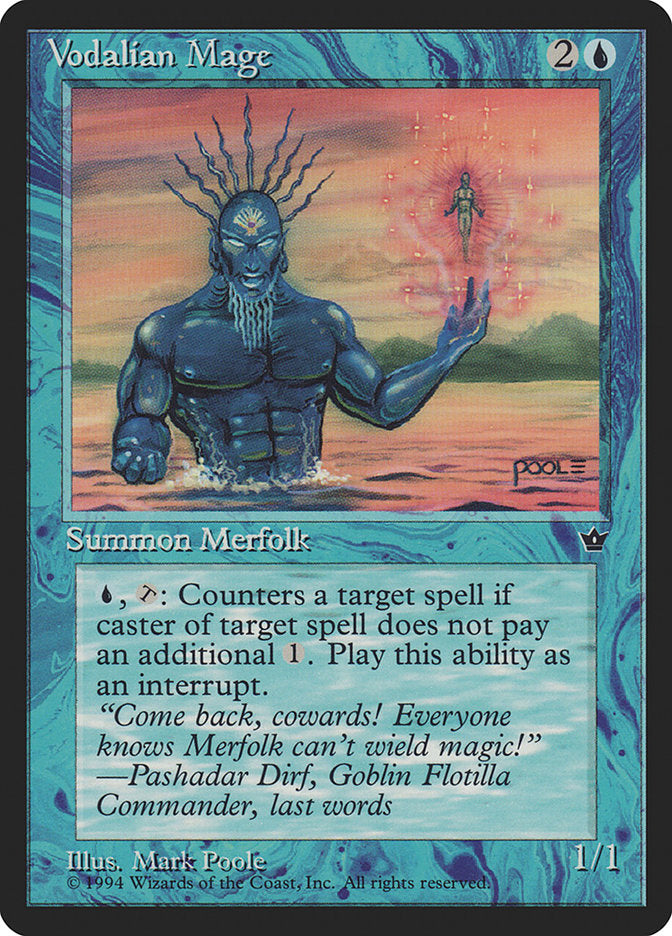 Vodalian Mage (Mark Poole) [Fallen Empires] MTG Single Magic: The Gathering | Red Claw Gaming